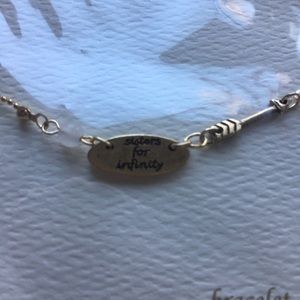 Gold sisters for infinity bracelet